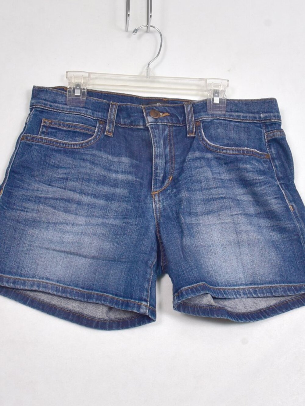 Joe's Jeans Women’s Blue Medium Wash Mid Rise Stretch Denim Shorts Size 28
